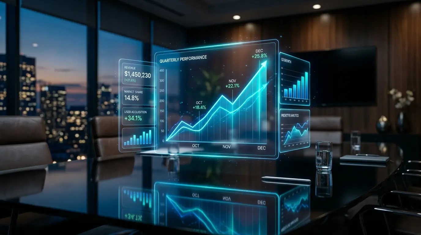 Quarterly performance dashboard